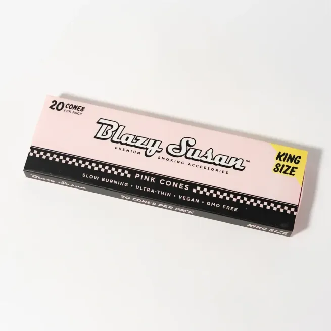 Blazy Susan Pink Paper Cones King Size