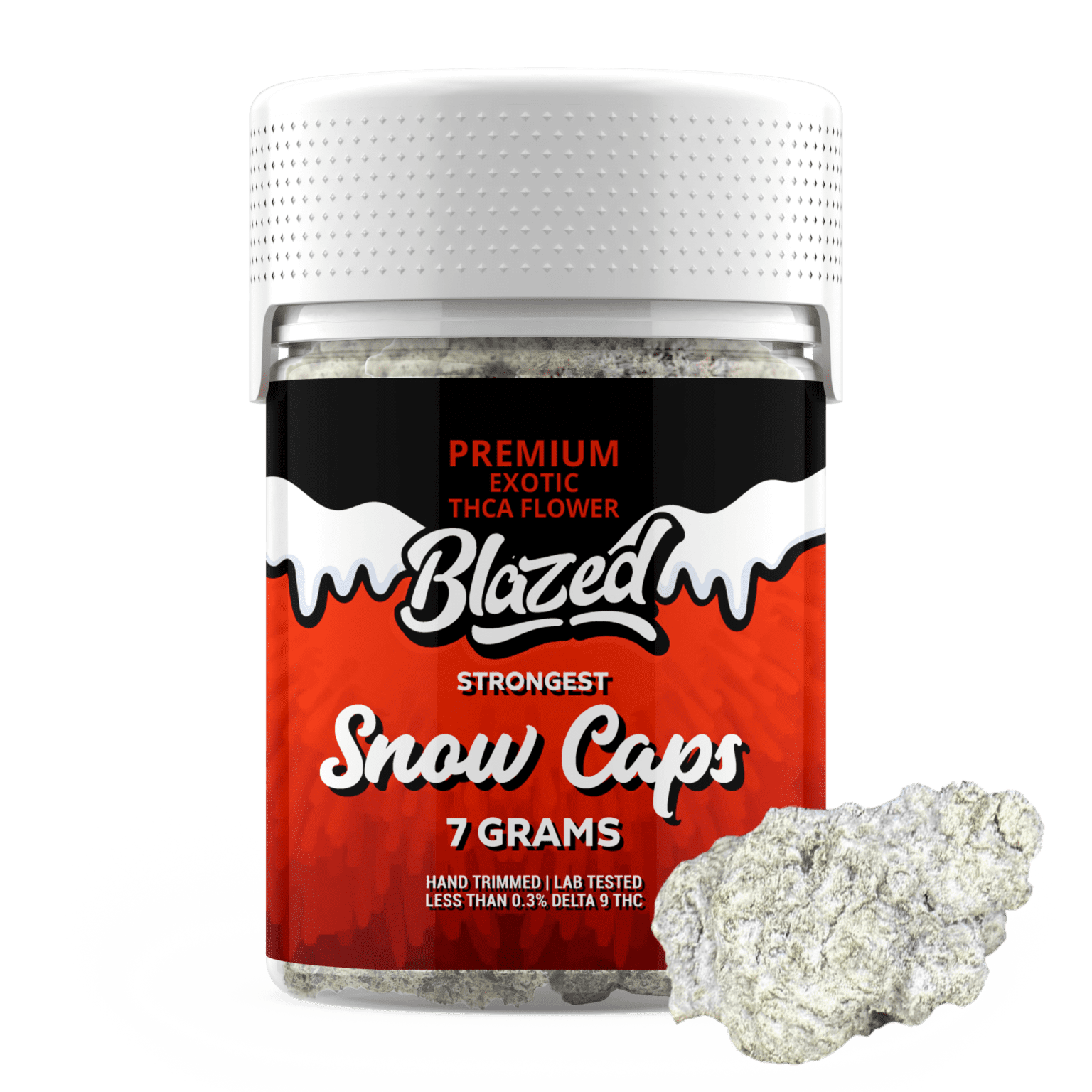 Blazed Strongest Exotic THCA Snow Caps - Image 2