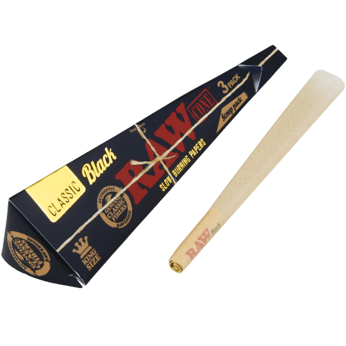 Raw black king cones 3pk - Image 2