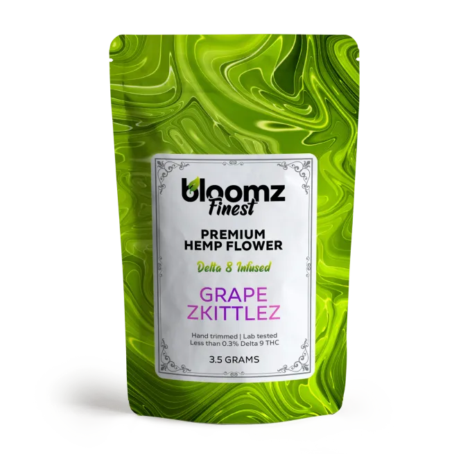Delta 8 THC Flower – 7G – Grape Zkittlez