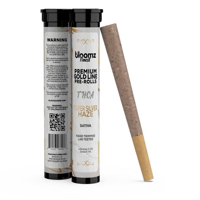 Exotic THCA Pre-Rolls Gold Line – 3-Pack – Super Silver Haze