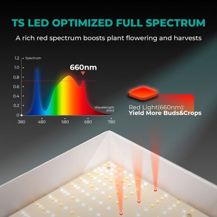 Mars Hydro TS 1000 Full Spectrum Dimmable 150W LED Grow Light