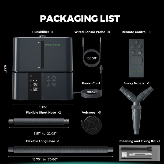 Mars Hydro 5L Ultrasonic Cool Mist Plant Humidifier