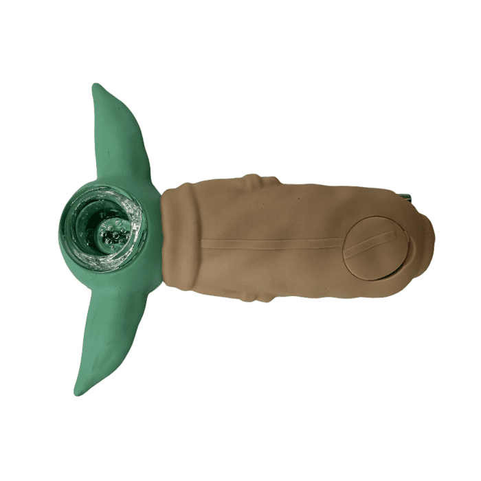 4.5 Inches Baby Yoda Hand Pipe Brown