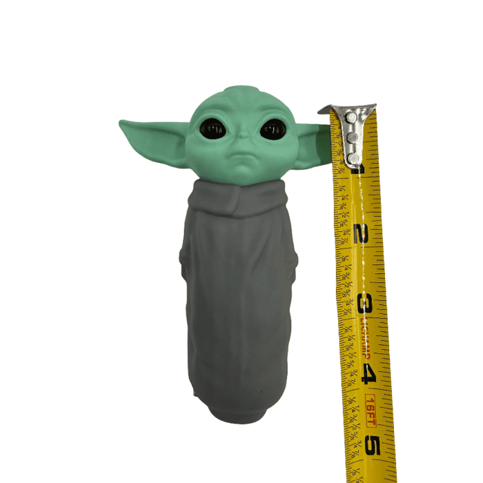 4.5 Inches Baby Yoda Hand Pipe Gray