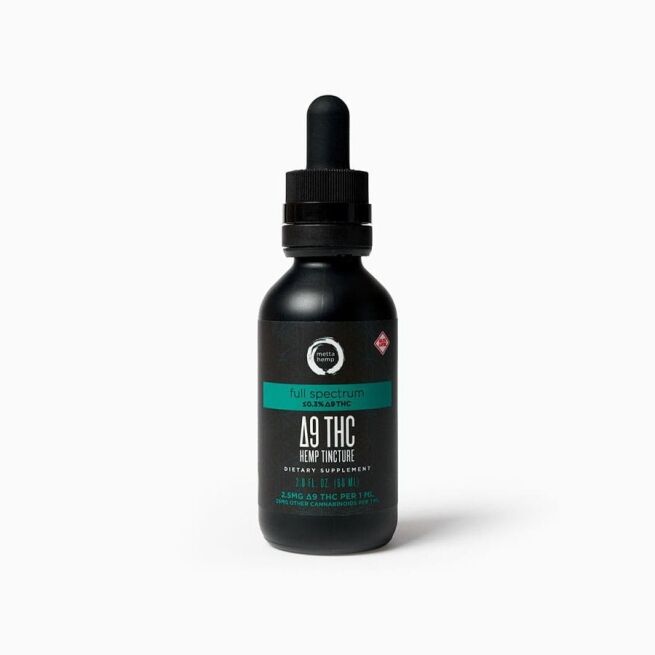Delta-9 THC Hemp Tincture: Full-Spectrum (150mg ∆9 THC/1500mg CBD)