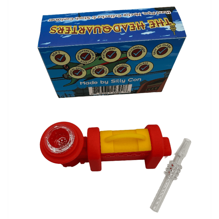 The Headquarters Nectar Collector, hand pipe, stash container