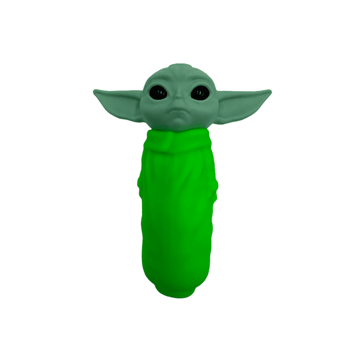 4.5 Inches Baby Yoda Hand Pipe Green