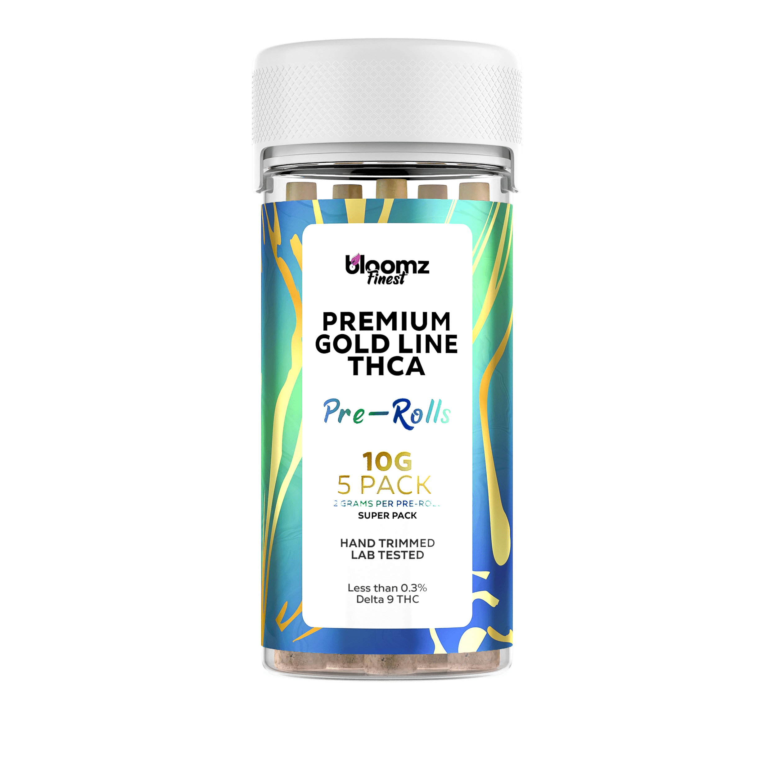 Exotic 2 Gram THCA Pre-Rolls – 5 Pack – Gold Line - Image 2
