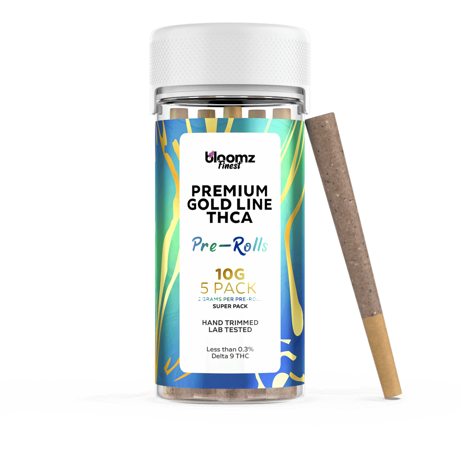 Exotic 2 Gram THCA Pre-Rolls – 5 Pack – Gold Line