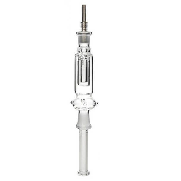 7” Glass Nectar Collector Kit with Titanium & Quartz Tips