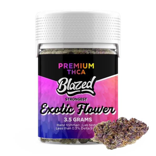 Blazed Exotic THCA Flower – 3.5G – Ice Cream Cake
