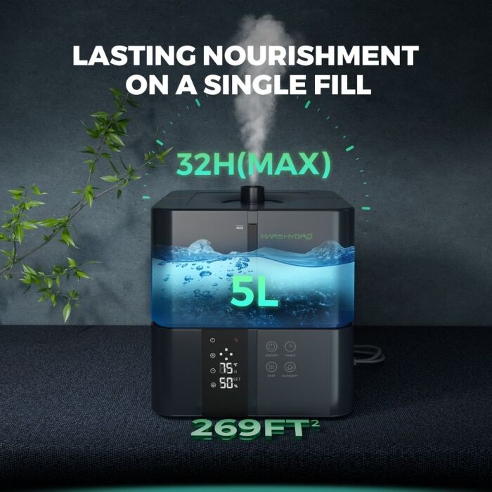 Mars Hydro 5L Ultrasonic Cool Mist Plant Humidifier