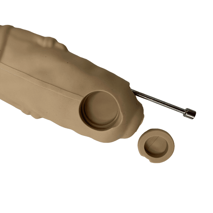 4.5 Inches Baby Yoda Hand Pipe Brown